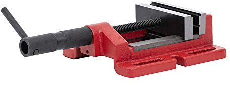 STIER Maschinenschraubstock, Backen-B. 120 mm, Spann-W. 110 mm, V-Nut für Rundmaterialien, 1250 N Spannkraft, 5,4 kg