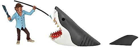 NECA Jaws 2-Pack Toony Terrors Action Figures, Quint vs. The Shark