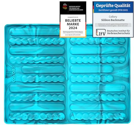 Collory® Silikon Backmatte Hundekekse Sticks (16 cm), Knabberstangen, Kaustangen als Hundesnack, Riegel, Backform Müsli Riegel, Snack für Mensch und Tier