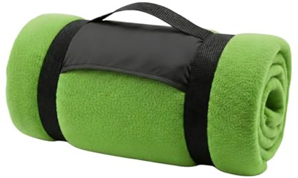 Manta Polar Suave de Sofá y Viaje de 130x160 cm + Calentador Manos - Verde