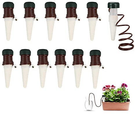 12 Stück Wasserspender für Zimmerpflanzen, Automatischer Wasserspender für Blumen und Pflanzen, Pflanzen Bewässerung Wasserspender für Zimmerpflanzen und Blumen