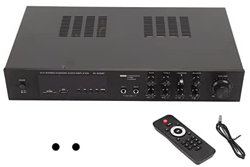 Amplificatore audio Home Cinema Ricevitore Suono Home Cinema Ricevitore Durevole Lega di Alluminio Lettore MP3 Lettore DVD Computer (Spina UE 220V)