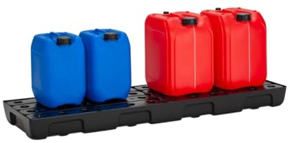 Auffangwanne 28l L1295xB395xH95mm PE m.PE-Rost u.Leckanzeiger CEMO