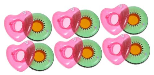 Toyvian 12piezas Portavasos Inflables para Bebidas Coloridas y Divertidas para Fiesta La Piscina o Playa Soporte Flotante para Bebidas Tropicales para Eventos Temáticos y Celebraciones