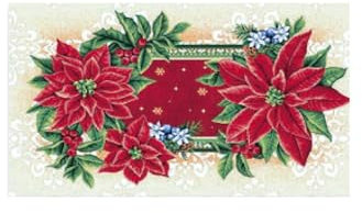 Tovaglietta americana natalizia prima colazione in gobeline - Made in Italy (cm. 35x55 STAR)