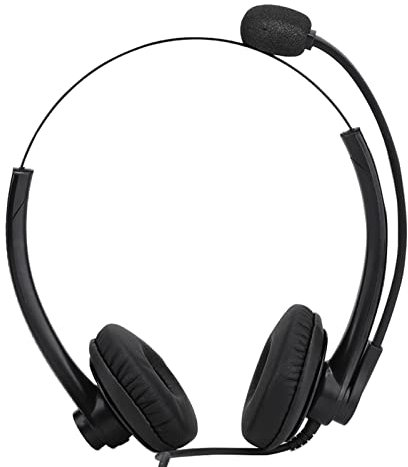 Ejoyous USB Headset with Noise Cancel-ling Microphone Stereo Sound Business Headphone, for Laptop Computer Suitable Call Center Service Telephone Customer Service Soft phone Headset