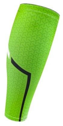 SynapSYA 1Pcs Basketball Laufen Compression Sleeve Männer Frauen Radfahren Kalb Knie Pad Atmungsaktive Outdoor Waden-KompressionsstrüMpfe Ohne Fuß(Green,M)