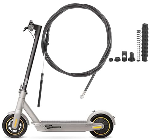 equlup Cable de Freno de Scooter eléctrico, Juego de Cables de Freno de Bicicleta Cable de Engranaje de Bicicleta Reemplazo de línea de Freno de Rueda Delantera para Nibebot MAX G30