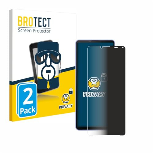 brotect Protection Anti-Espion pour Sony Xperia 10 IV | 2 Pièces Anti-Spy Protection d'écran Made in Germany Privacy Film Écran de Confidentialité Clair