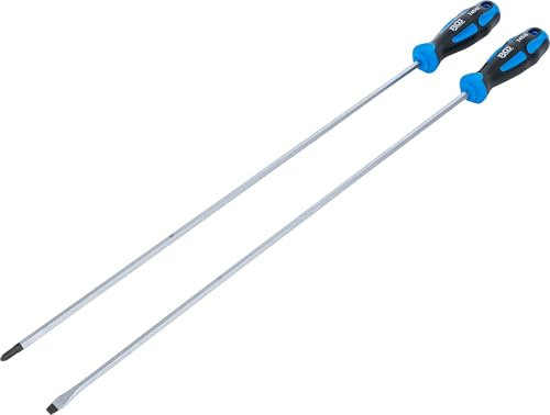 BGS 74538 | Set di cacciaviti | extra lunghi | piatto, croce PH | 2 pezzi