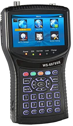 Buscador de satélites, WS-6979 DVB-S2 DVB-T2 HD Digital Star Finder HD Finder Analizador de espectro Buscador de constelaciones, Cómodo de llevar