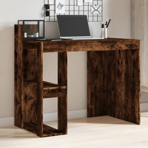 ShGaxin Schreibtisch Räuchereiche 103,5x56,5x94 cm Holzwerkstoff, Gaming Tisch, Computertisch, Computer Desk, Office Table, Bürotisch, Arbeitstisch, Nähtisch, Pc Tisch - 847979