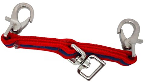 Aymzbd Horse Lunge Coupler Training Strap for Outdoor Riding Control, Red