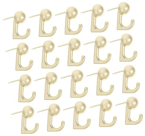 BAZEITFLOW Reißzweckenhaken Aus Metall 20 Stück Metall Push Pin Haken Langlebig Für Pinnwand Büro Schule Zuhause