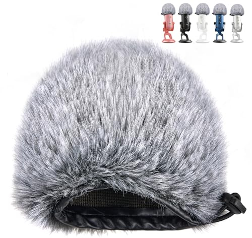Furry Mic Cover Foam Blue Yeti Pop Filter for Blue Yeti Microphone Foam Cover