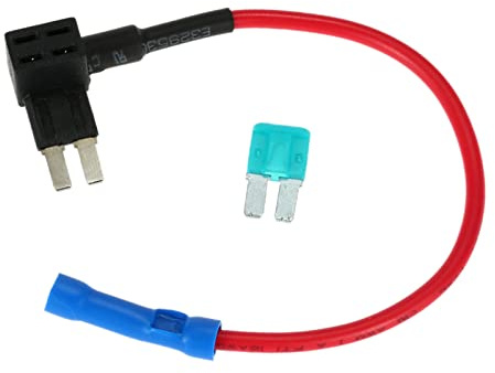 Adaptador de fusibles Micro2 Agregue un circuito de 32V 15 A Tapón de fusible para automóvil con soporte de fusibles para la protección del eléctrico del vehículo Diseño compacto