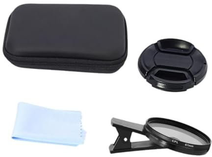 Ailan Lente per fotocamera del telefono CPL da 67 mm, leggera e portatile, con clip circolare, migliora il contrasto dei colori per esperienze di fotografia vibranti con il telefono. Lente con filtro