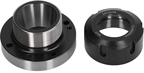 BONKZEBU ER50 Spannzangenfutter, 100 Mm Durchmesser, Kohlenstoffstahl, CNC-Fräsmaschine, Werkzeug für Drehmaschine, Sieben-Loch-Spannfutter, Anwendbar für Industriearbeiter