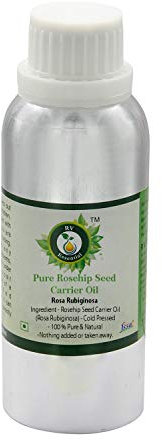 R V Essential Reines Hagebutte Seed Träger Öl 1250ml (42 Unzen) - Rosa Rubiginosa (100% rein und natürlich kaltgepresstes) Pure Rosehip Seed Carrier Oil