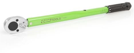 OEMTOOLS 25689 1/2 Inch Drive Click-Style Torque Wrench, 10-150 Ft/Lb., Clicks at Desired Torque, Torque Wrench 1/2 Drive, Lug Wrench, Tire Wrench