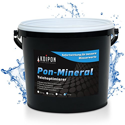 KOIPON Pon-Mineral 7,5 kg Teichwasseraufbereiter zur Teichpflege mit hochwertigen Teichmineralien und Nitritsenker zur Teichreinigung