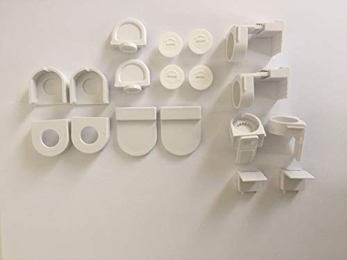 KIT2 KLEMMTRÄGER UND ZUBEHÖR Montage-Set ERSATZTEILE - FÜR PLISSEE KS Handel