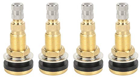 X AUTOHAUX Valve Stem TR618A Air Liquid Water Tubeless 4 Pcs | TR618A Air Liquid Water Tubeless Tyre Valve Stems for Tractor, Copper