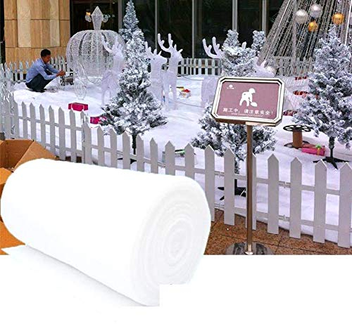 LICHENGTAI Rotolo di Artificiale di Neve Artificiale, Coperta Natalizia da Neve, Neve Artificiale per Display Natalizi, Tappeti di Neve, Gonne per Decorazioni Natalizie, 240 x 80 cm