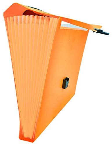 Tetis Orange A4 Akkordeon-Ordner mit Griff Sortiermappe 13-fach Fächermappe erweiterbar Dokumenten Organizer A4 Akkordeon-Mappe Plastik tragbar Erweiterungsordner Dokumentenmappe farbig