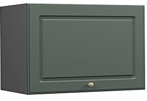 Vicco Hängeschrank Fame-Line, Grün-Gold Landhaus, 60 cm | MDF-Front · Soft-Close · Tiefe – 34,1 cm · Metallgriffe · 1 Einlegeboden
