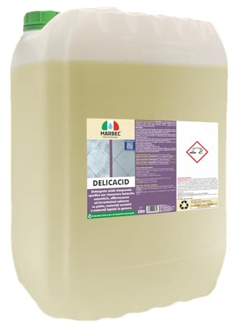 MARBEC DELICACID 20LT Detergente acido tamponato delicato per cotto klinker pietre e ceramica rimuove incrostazioni cementizie