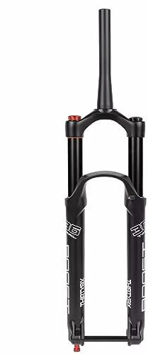 HIMALO 27.5 29 Zoll Mountainbike-Federgabel Federweg 140mm Luftgabel 1-1/2 Verjüngtes Rohr Boost MTB-Gabel Zugstufe Einstellbar Manuelles Lockout XC/DH/AM (Color : Black, Size : 27.5'')