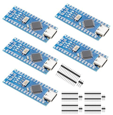 APKLVSR 5 Stück Entwicklung Board Modul mit CH340 für Arduino Nano(USB C Port)
