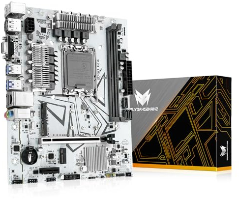 SHANGZHAOYUAN B760 GT4 Mainboard LGA 1700 für Intel Core I3/i5/i7/i9 12th 13th CPUs (Dual Channel DDR4, PCIe 4.0, NVME/NGFF M.2, SATA 3.0, WiFi M.2, Gb LAN)