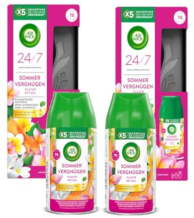 Air Wick Freshmatic Starter-Set Sommervergnügen 2er Pack, 2 Geräte und insgesamt 4 Nachfüller