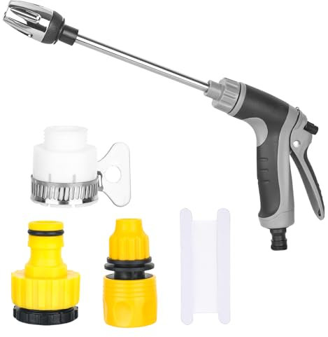 XCDMJ Lancia per irrigazione, pistola a spruzzo estesa con 3 modalità di irrigazione con ugello a spruzzo esteso, pistola a spruzzo per tubo da giardino per irrigazione di piante, prati, doccia per
