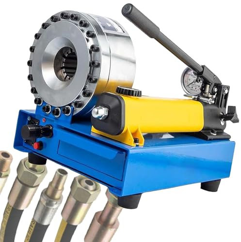 DZZTHSH Pince à sertir hydraulique Haute Pression, Outil de sertissage Manuel avec 7 matrices – Pince à sertir hydraulique pour connexions précises