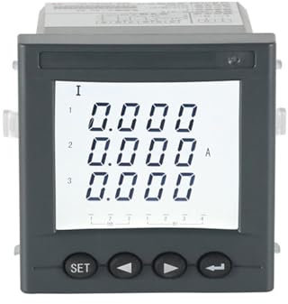 ISIRYK Compteur d'énergie Compteur de Puissance CA triphasé Enregistreur de données électriques Multifonction Double Mesure d'énergie Panneau LCD Compteur de Puissance AMC72L-E4/KC