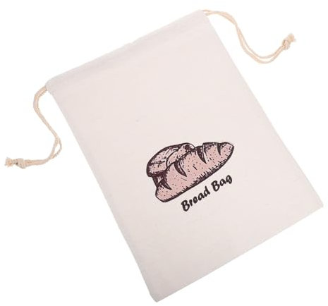 Ciieeo Bread Storage Bag Drawstring Airtight Reusable Food Packaging Bags for Bakery for Keeping Bread Fresh in Kitchen Pantry