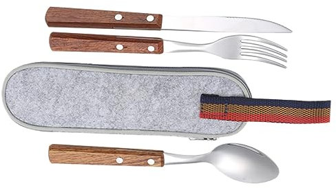 Anneome Ustensiles Portables Fourchette De Camping Ensemble De Fourchettes Et Cuillères Pour Boîte à Lunch Ustensiles Pour Déjeuner Au Travail Vaisselle De Voyage