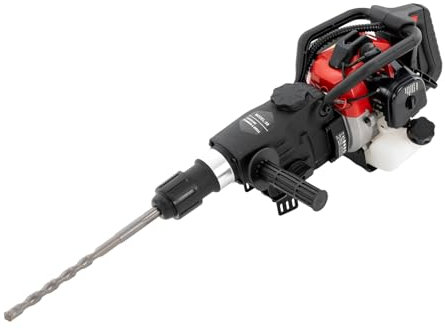 1000W Electric Hammer Drill 33CC 2-Stroke Petrol Demolition Hammer Breaker Chisel Single Cylinder Concrete Breaker Pneumatic Drill for Masonry and Concrete