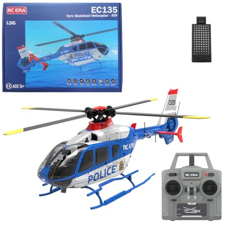 Meiurlex C123 Ferngesteuerter Hubschrauber mit 6-Achsen Gyro, 1/36 Maßstab 2,4G 6CH RC Hubschrauber 3D Rollen Eine Taste Start/Landung, RTF Militärflugzeug Spielzeug für Erwachsene