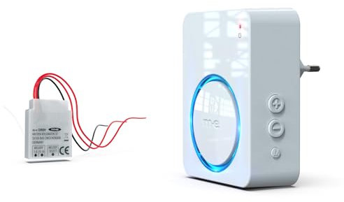 m-e Bell 55620 Funk Klingel Weiterleitung, Einbau in Klingelleitung oder Gehäuse Türklingel Erweiterung auf netzbetriebenden Funkempfänger