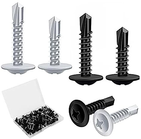 Sessleger - Tornillos de metal autorroscantes (varios tornillos autoperforantes de cabeza , tornillos de acero inoxidable, 120 P, tornillos de acero inoxidable, para tabiques secos de madera,