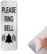 VEKXAR Please Ring The Bell Sign, Letreros de Puerta Personalizados, Letreros de casa, Aluminio metálico 5×15cm con Agujeros autoadhesivos y pretaladrados, Fácil Montaje en Puerta o Placa de Pared