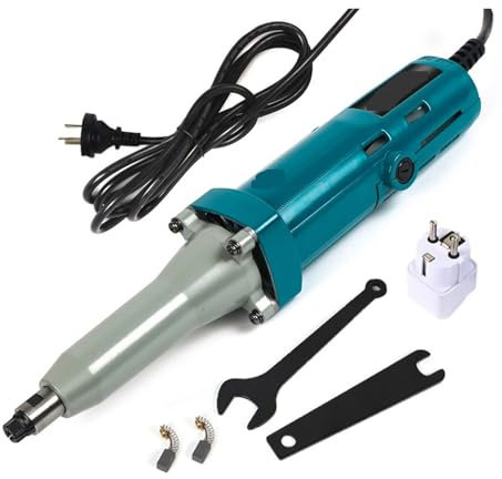 BADIKA Amoladora eléctrica de Barras Taladro Recto for Tallado de Madera con Doble cojinete y Gran Potencia de 850 W, máquina pulidora y Grabado, Mesa de raíz rotativa
