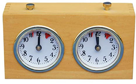Abaodam 1stück Schachuhr Mechanische Schachuhr Für Brettspiele Tragbarer Timer Für Schach Und Chinesisches Schach Präzise Zeitmessung Einfach Zu Bedienen