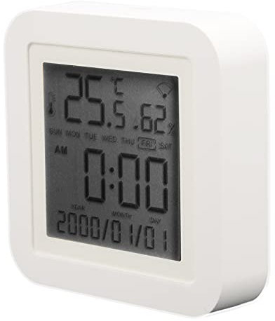 TH06 Thermometer, Hygrometer Sensor with Large LCD Display, USB Power Supply, Real Time Data Observation for Indoor, -0℃~60℃, 0%-99% RH, Easy to Use, Quality