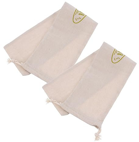 Mikikit 2piezas Pan Cordón Reutilizables para Panadería Bolsas para Almacenar Pan y Pasteles Hogar