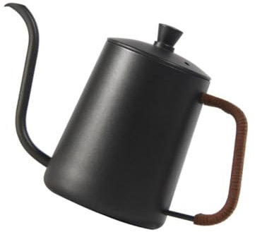 KICHOUSE Handtropfkanne Edelstahlkessel Handstanzkanne Kaffeekanne Tragbarer Wasserkocher Ideal Für Unterwegs